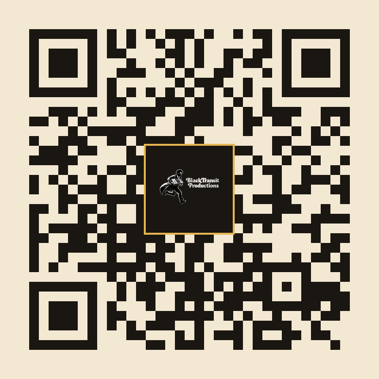 BlackTransit QR code — scan to visit blacktransitevents.com